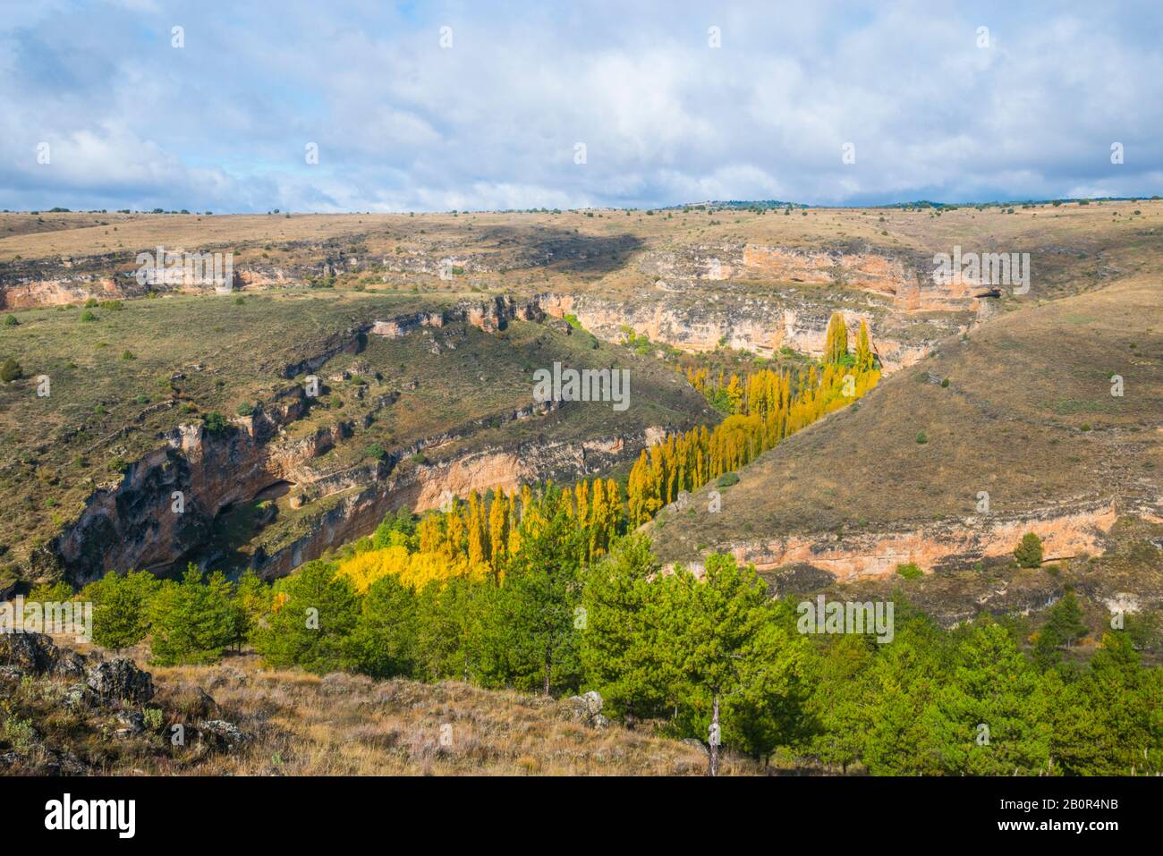 Autumn landscape. Hoces del Duraton Nature Reserve, Segovia province, Castilla Leon, Spain. Stock Photo