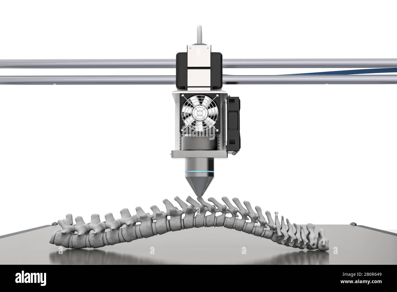3d rendering 3d printer print prosthetic spine Stock Photo - Alamy