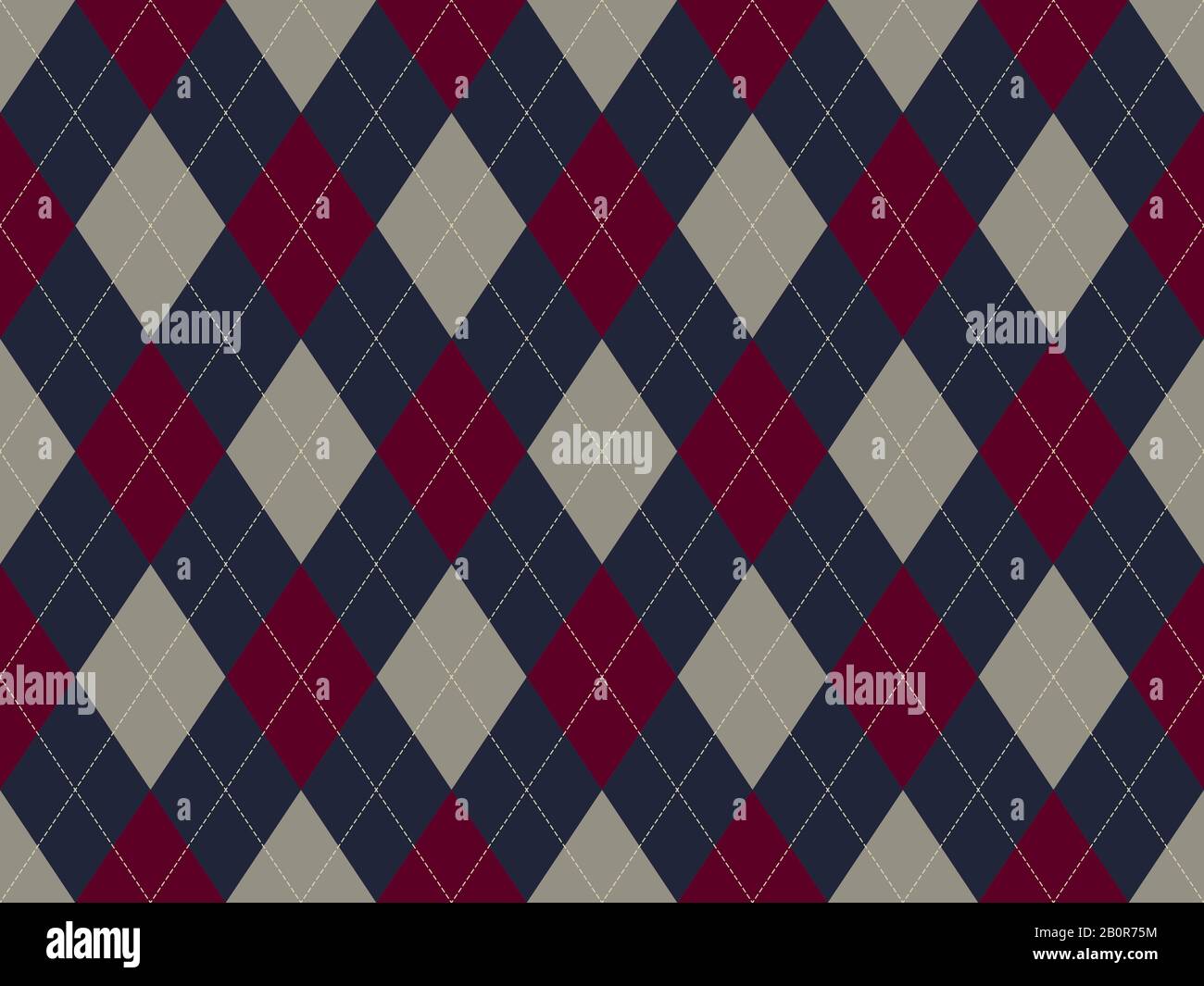 Argyle pattern seamless. Fabric texture background. Classic argill vector ornament. Stock Vector