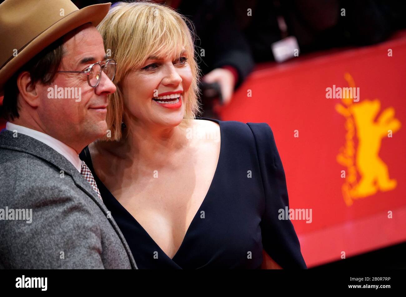 Berlin, Germany. 20th Feb, 2020. Jan Josef Liefers and Anna Loos attending the 'My Salinger Year' premiere at the 70th Berlin International Film Festival/Berlinale 2020 at Berlinale Palast on February 20, 2020 in Berlin, Germany. Credit: Geisler-Fotopress GmbH/Alamy Live News Stock Photo