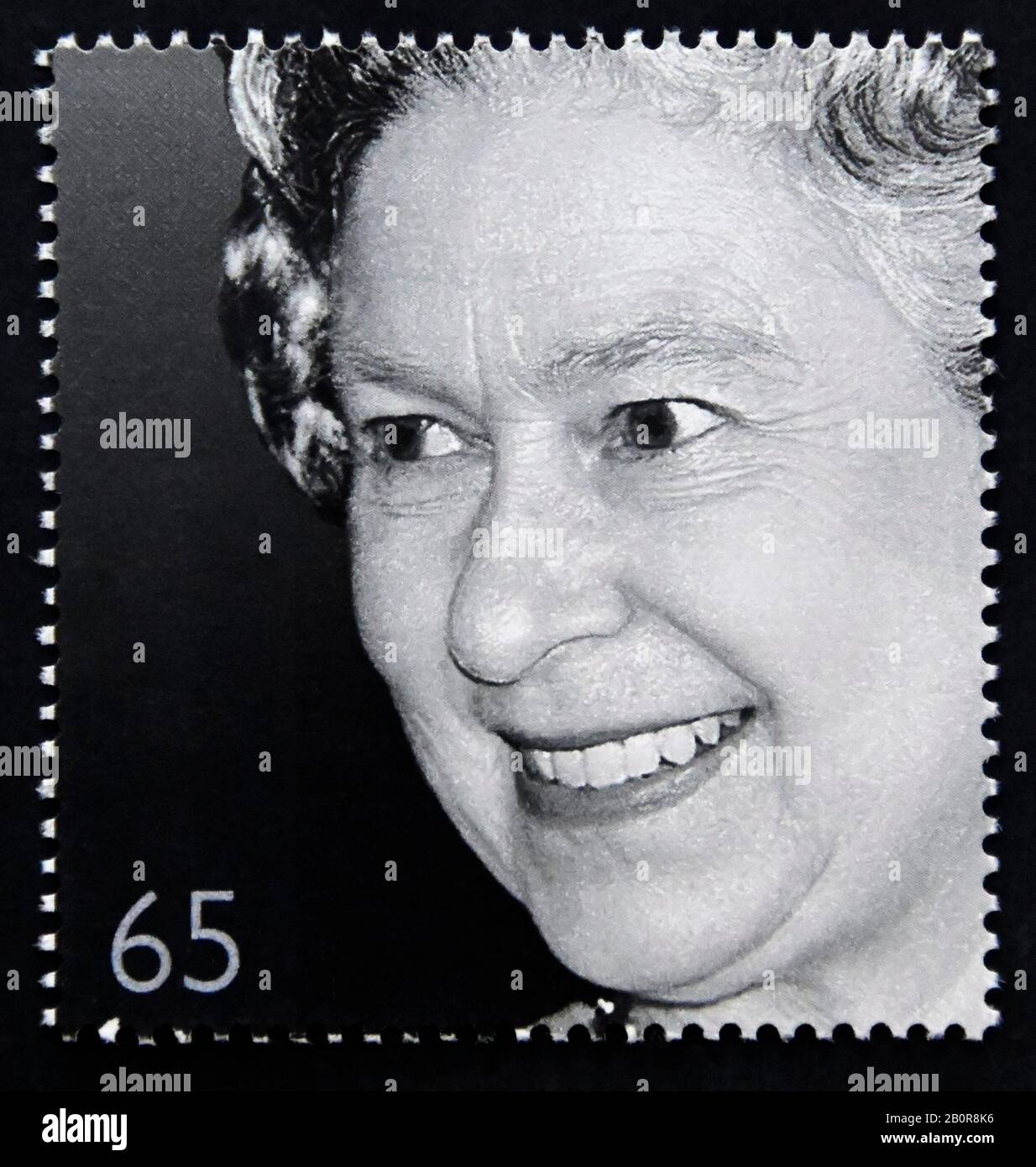 Postage stamp. Great Britain. Queen Elizabeth II. Golden Jubilee. Studio portraits of Queen