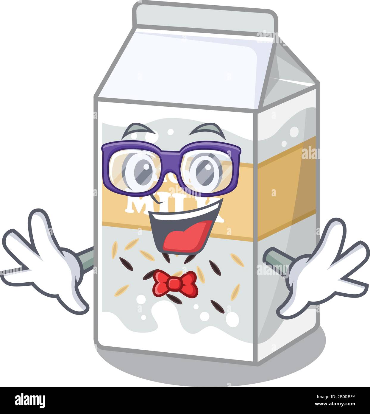 A cartoon concept of Geek rice milk design Stock Vector Image & Art - Alamy