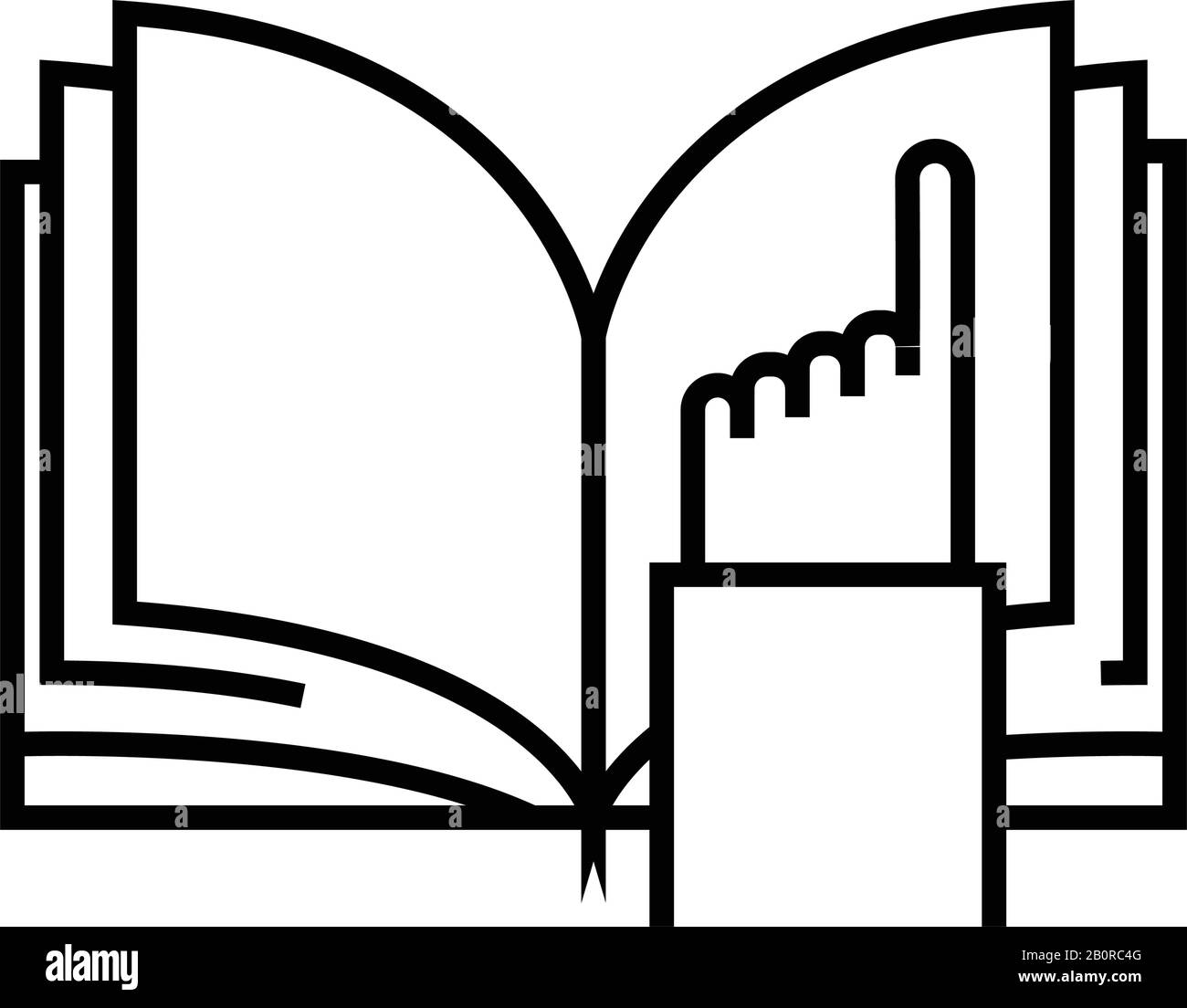 Bookmark line icon, concept sign, outline vector illustration, linear ...