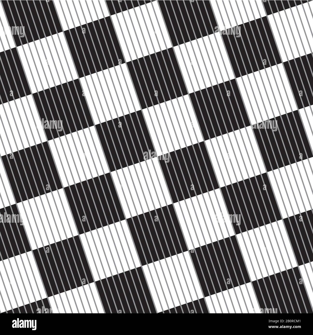 Seamless black and white abstract checkered vector pattern. Stock Vector
