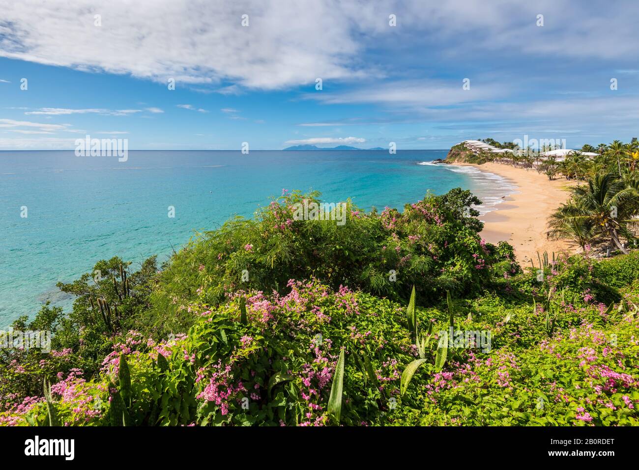 Tropical Caribbean Landscape of Antigua island, Antigua and Barbuda ...