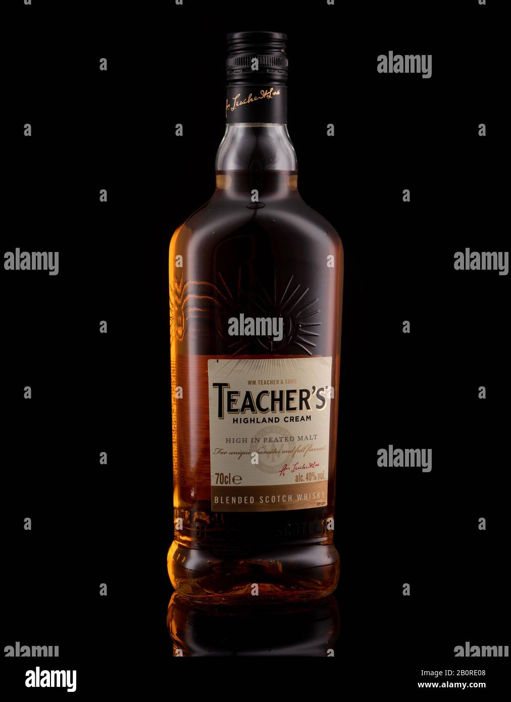 Berlin JAN 15, 2020 Teacher's Highland Cream Blended Scotch Whiskey