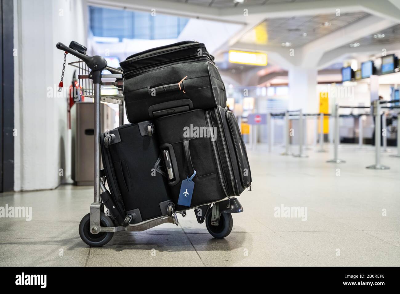 Baggage On Baggage Trolley Train High Resolution Stock Photography and  Images - Alamy