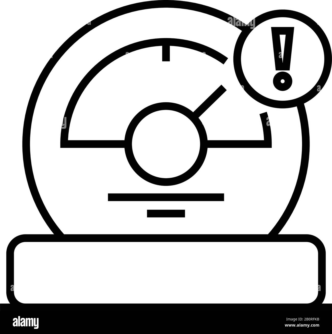 Balance gadget line icon, concept sign, outline vector illustration