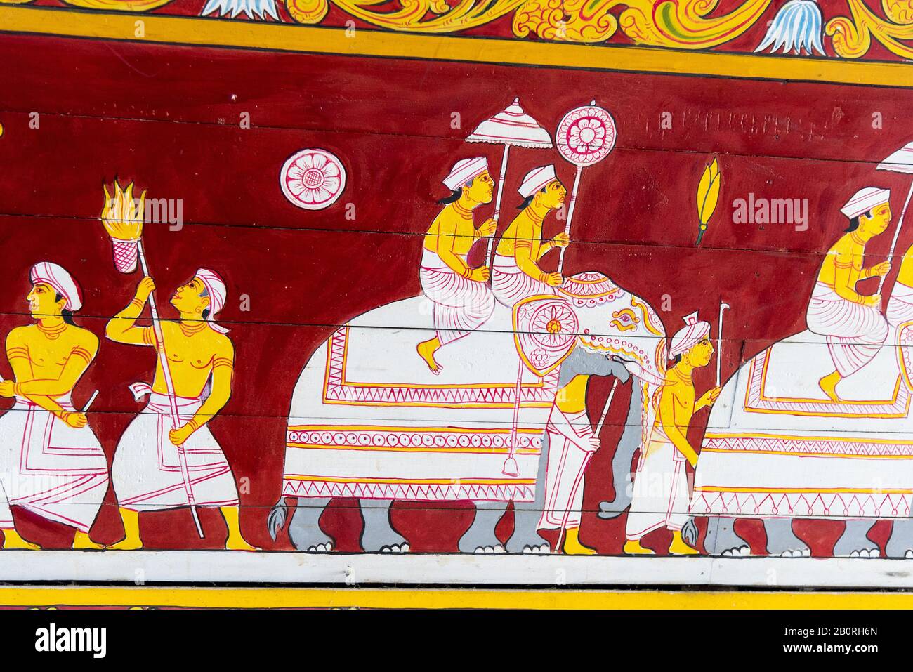 Kandy, Sri Lanka: 03/19/2019: Sri Dalada Maligawa Buddhist shrine housing scared tooth relic of Budda. Stock Photo