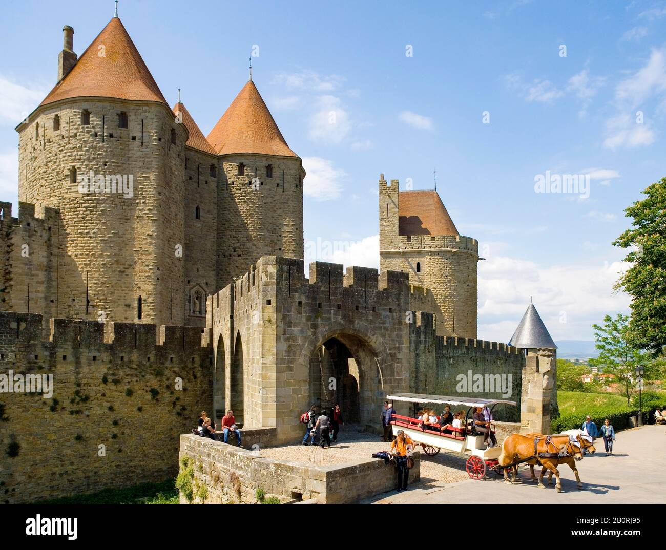 Stéréoscope Carcassonne 1870 – Porte Narbonnaise – À Restaurer