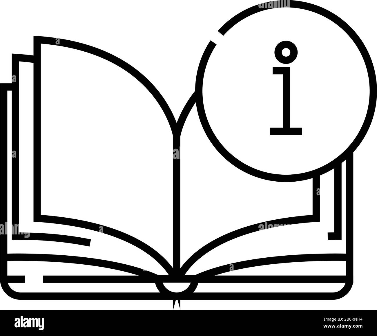 Bookmark line icon, concept sign, outline vector illustration, linear ...