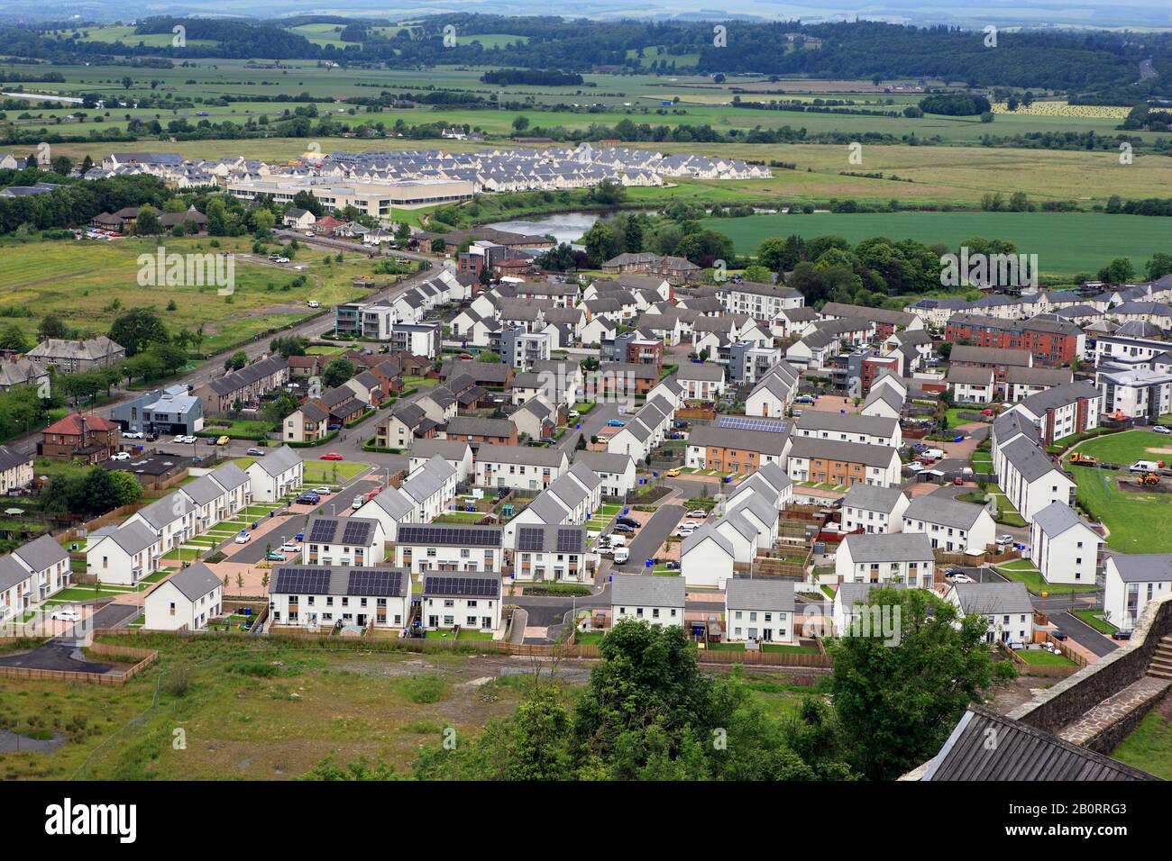 Modern housing estate Stirling, Scotland Stock Photo Alamy