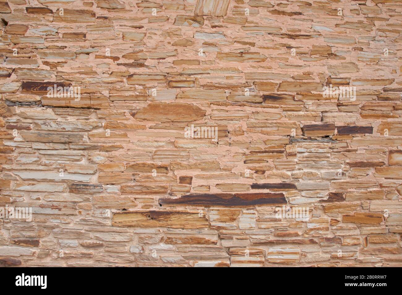 Textures in stone masonry, Willunga, Fleurieu Peninsula, South Australia Stock Photo