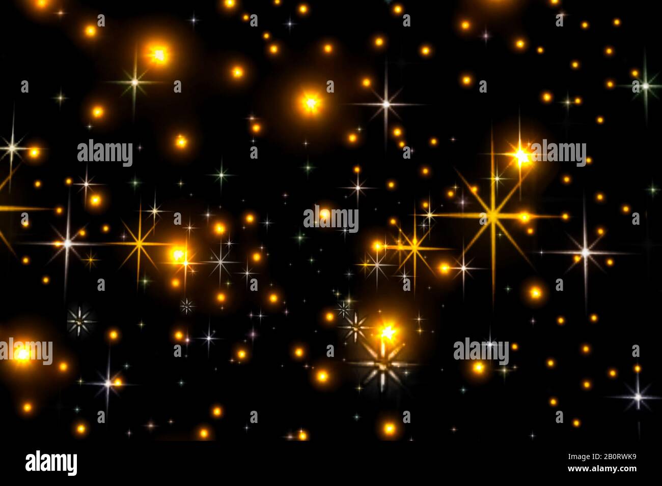 Animated stars on a black background. The starry sky Stock Photo - Alamy