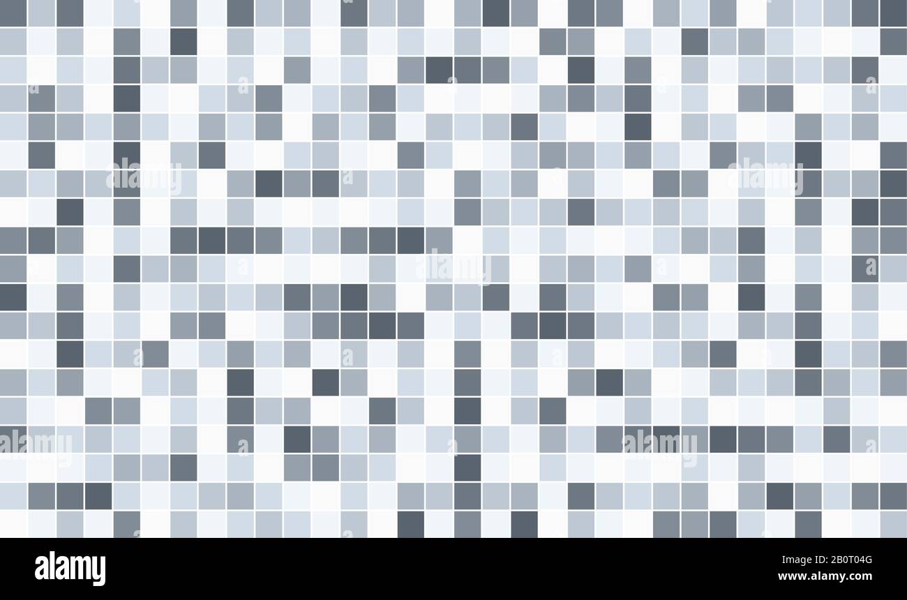 Grayscale pixel background. Abstract digital vector illustration. Stock Vector