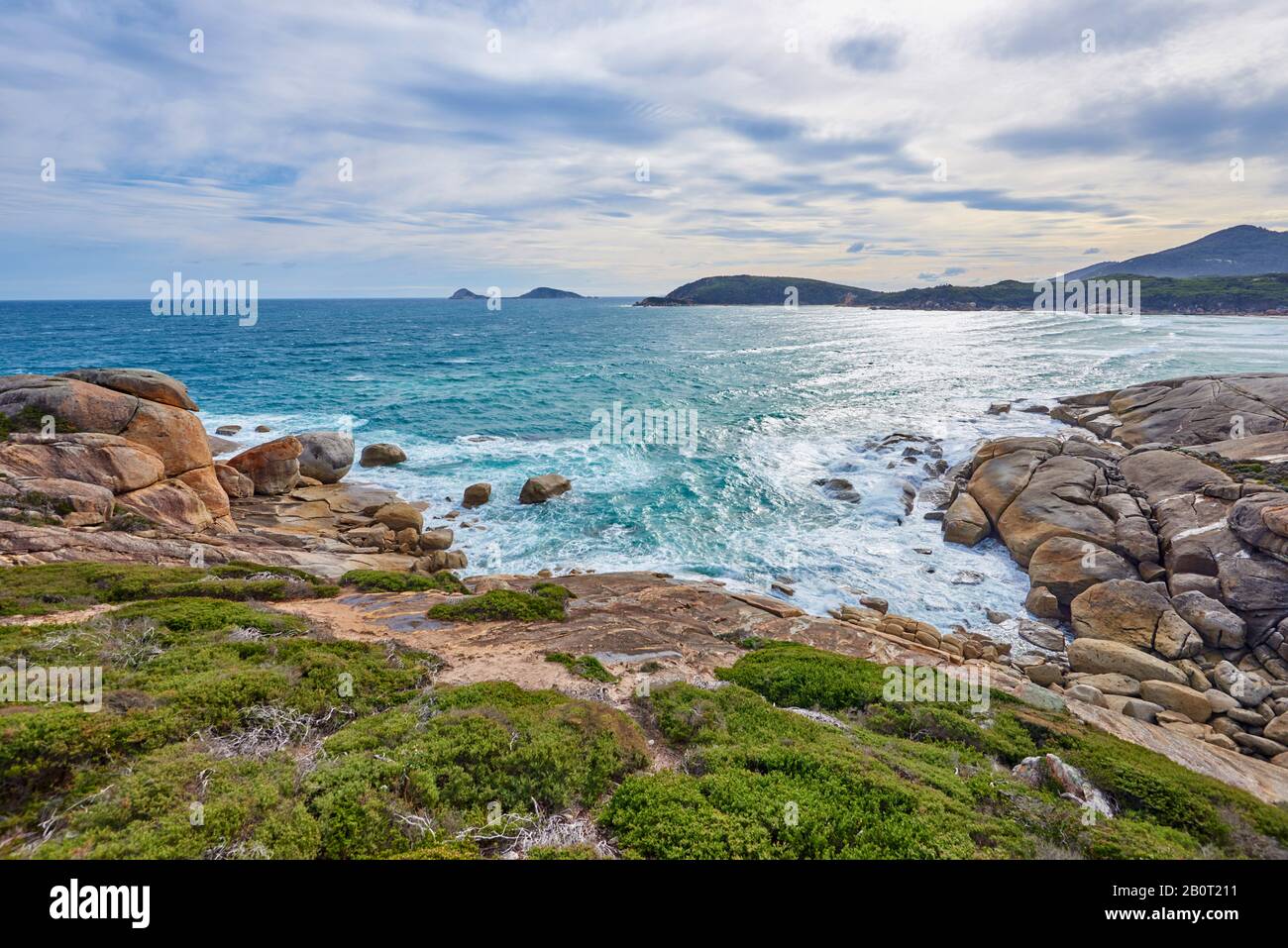 landscape at Squeaky Beach, Australia, Victoria, Wilsons Promontory National Park Stock Photo