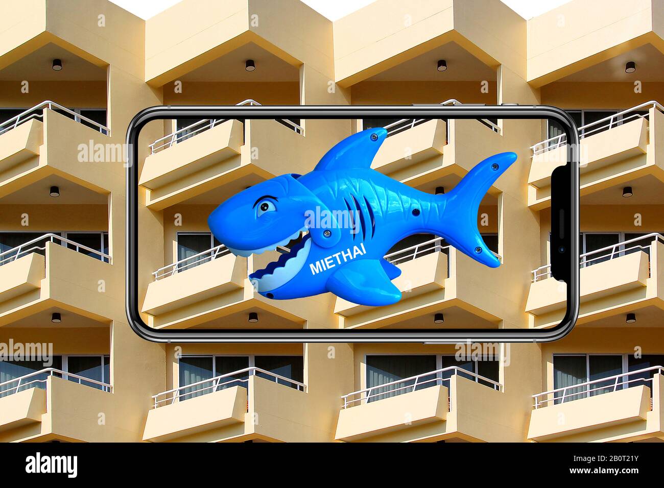 subsidised housing, shark, Germany Stock Photo