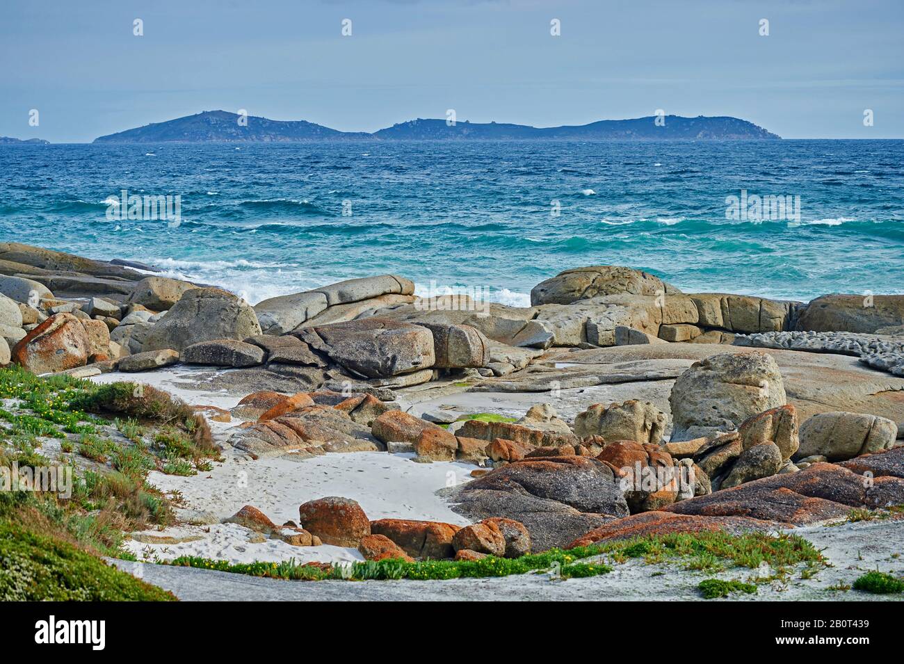 Squeaky Beach at the Wilsons Promontory National Park, Australia, Wilsons Promontory National Park Stock Photo