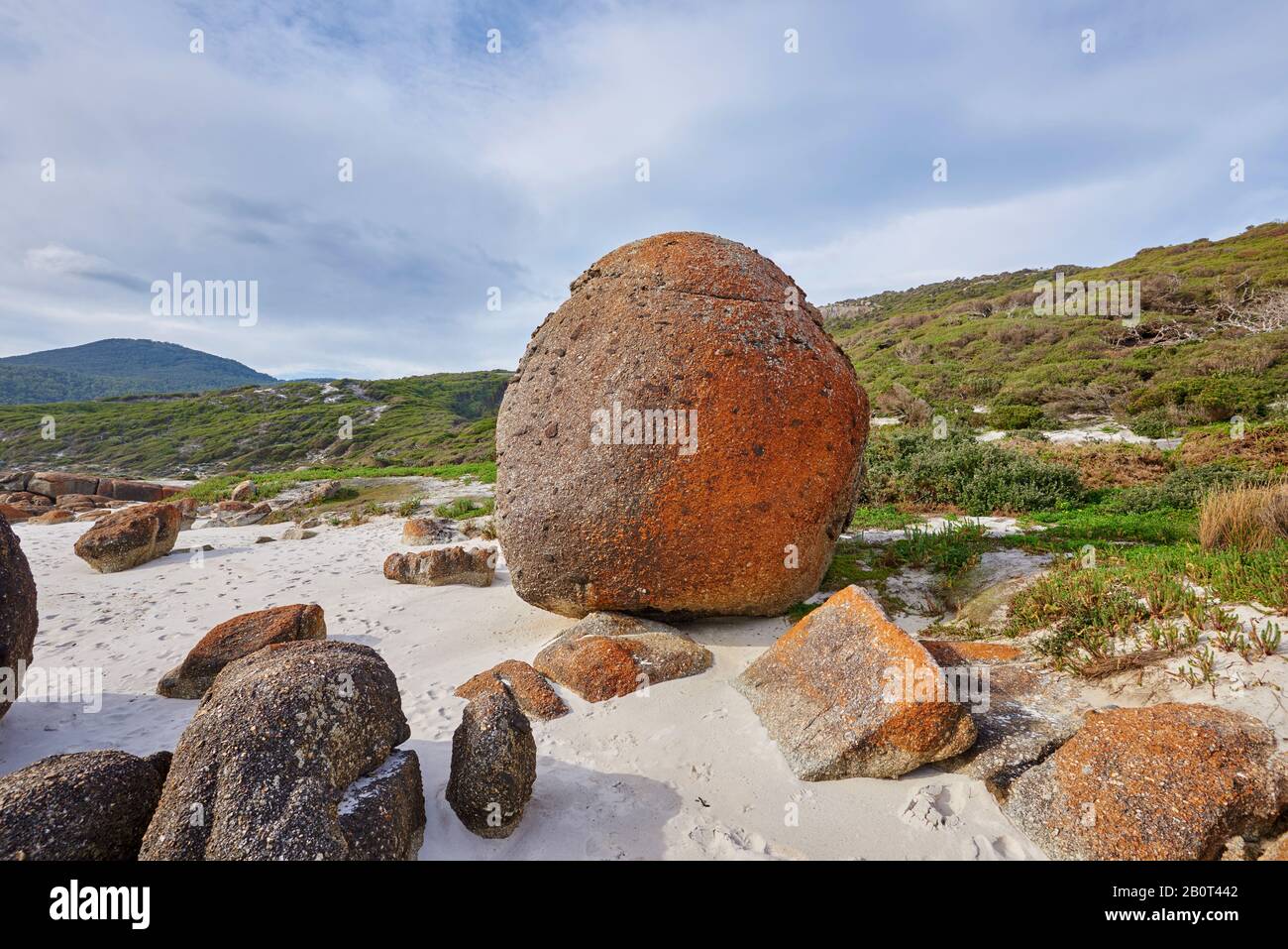 rocks lying on Squeaky Beach, Australia, Victoria, Wilsons Promontory ...