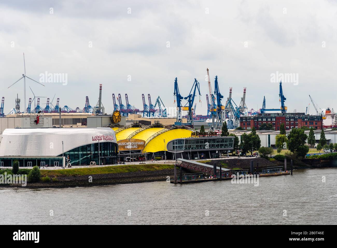 Hamburg, Germany - August 4, 2019: Stage Theater on the Elbe Stock Photo