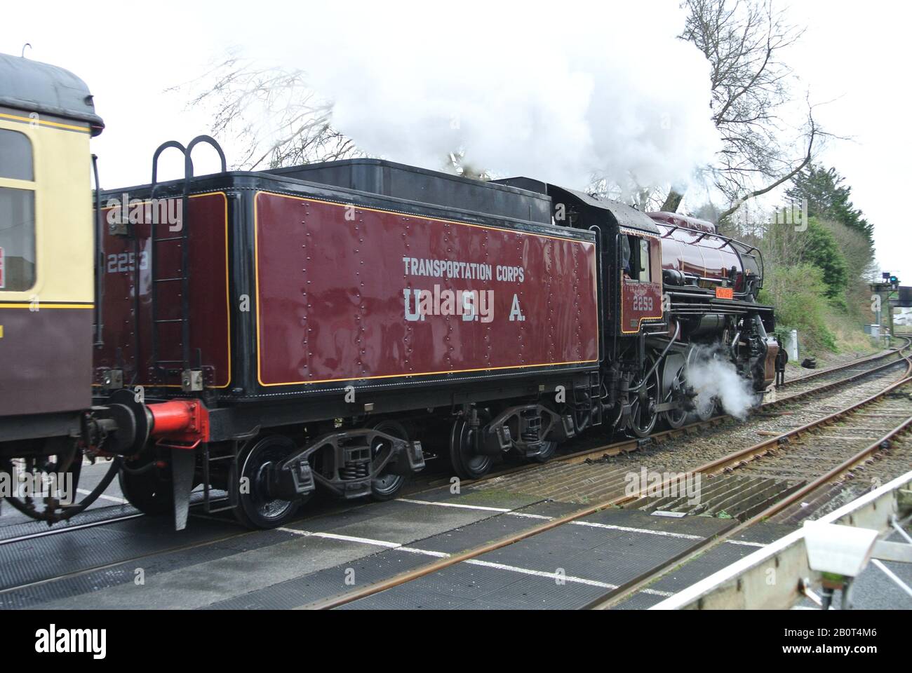 Steam locomotive 2253 Omaha operating as part of Dartmouth Steam ...