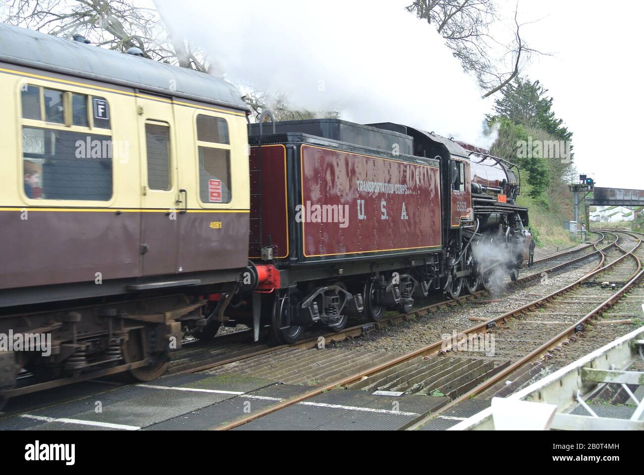 Steam locomotive 2253 Omaha operating as part of Dartmouth Steam ...