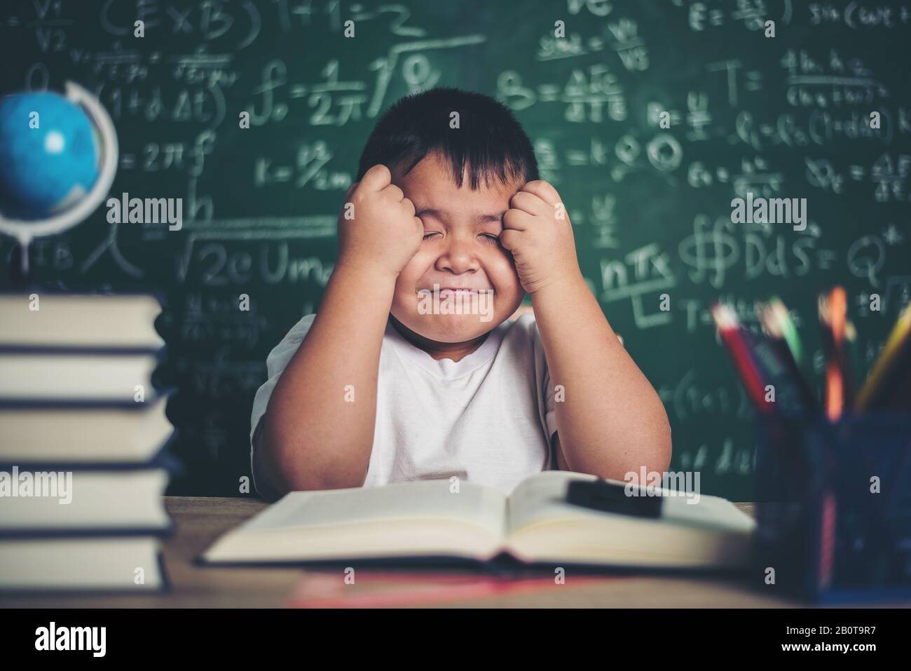 Worried Kid At Class Hi res Stock Photography And Images Alamy