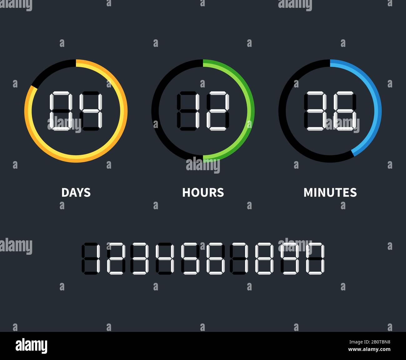 Countdown clock Stock Vector Images - Alamy