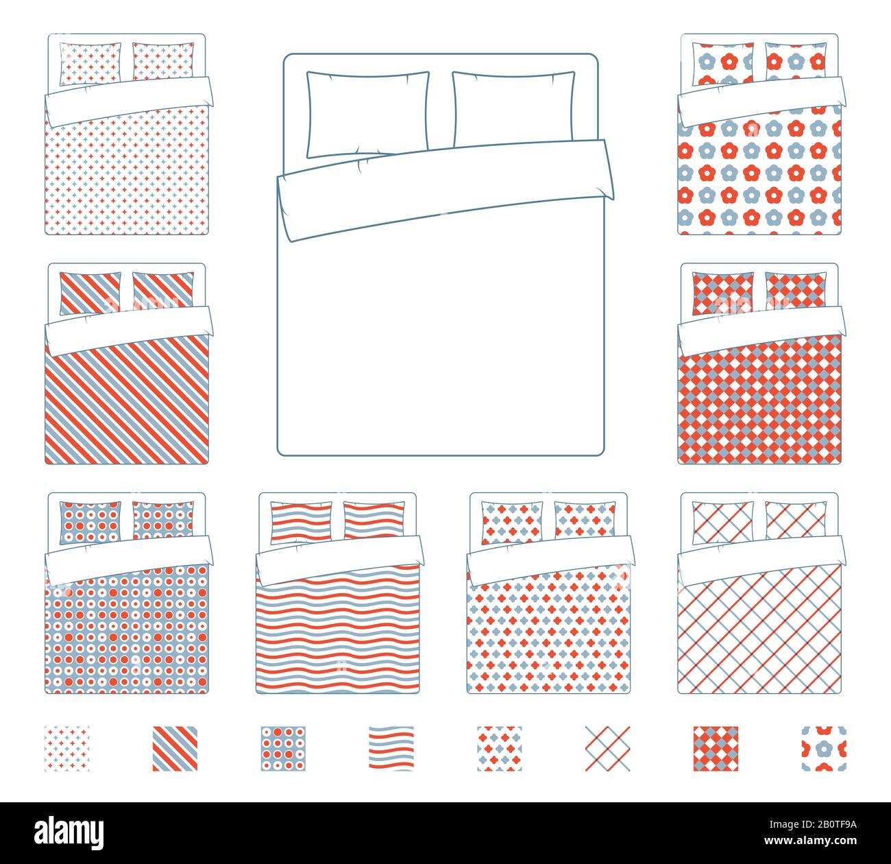 Linen and bedding, duvet vector textile patterns template. Textile Linen and bedding, duvet vector textile patterns template. Textile