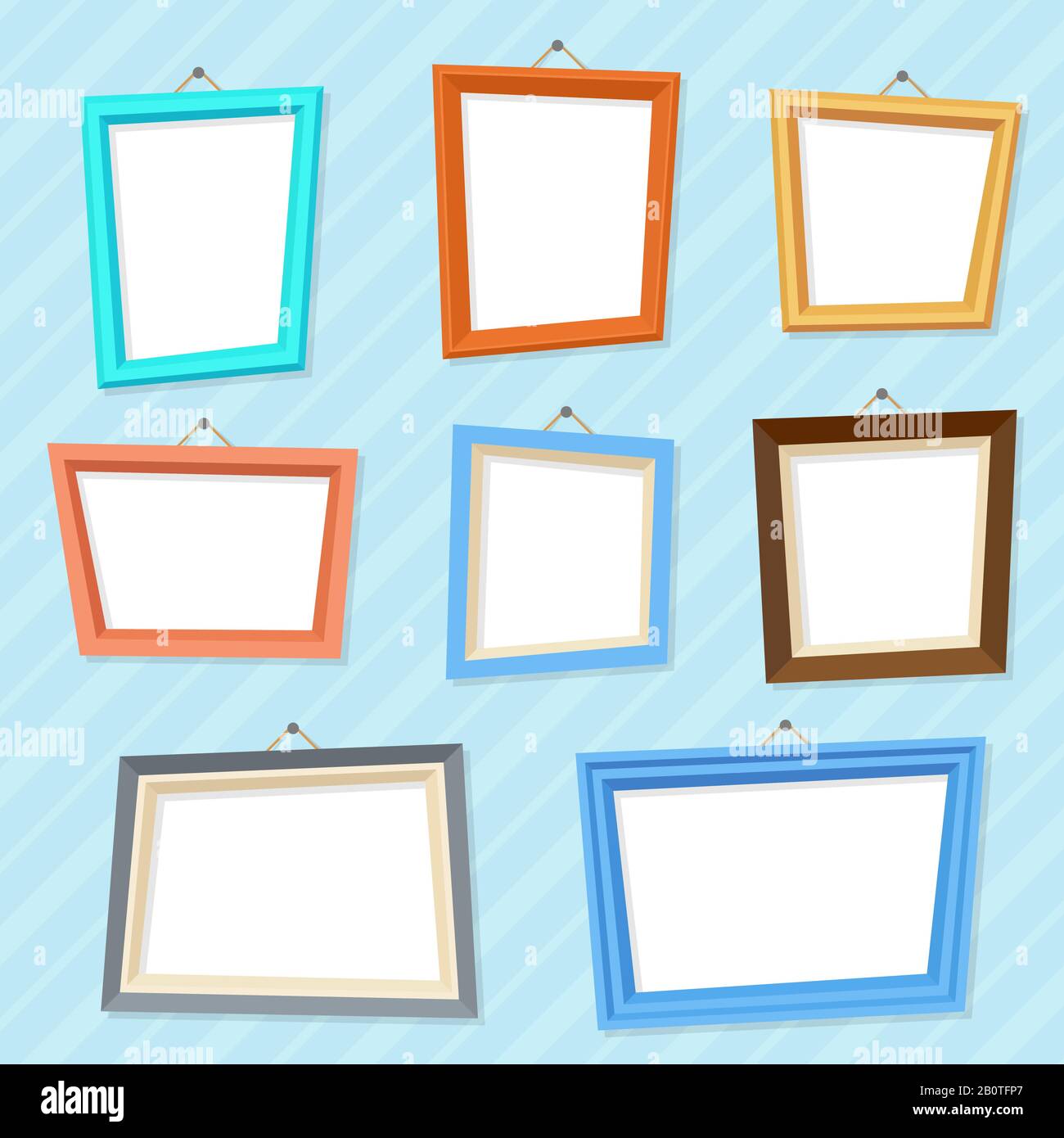 Wall frames cartoon hi-res stock photography and images - Alamy
