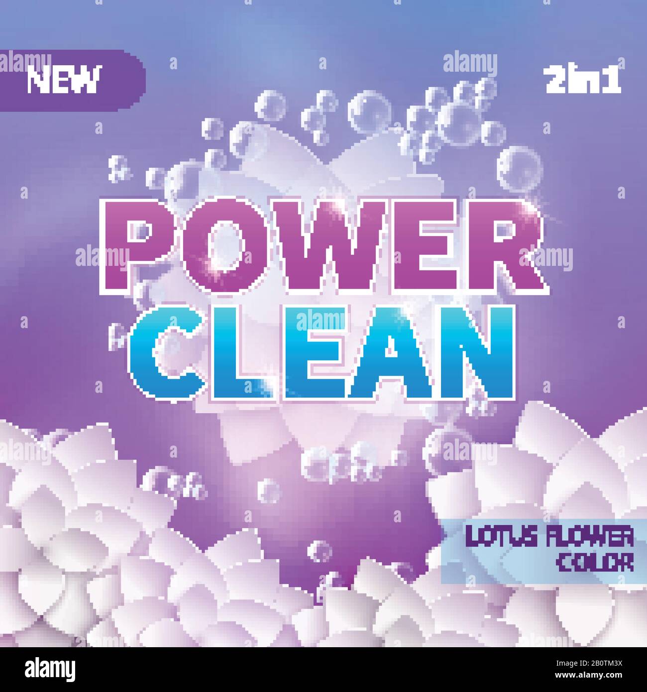 Washing powder and detergent vector packing product design. Clean