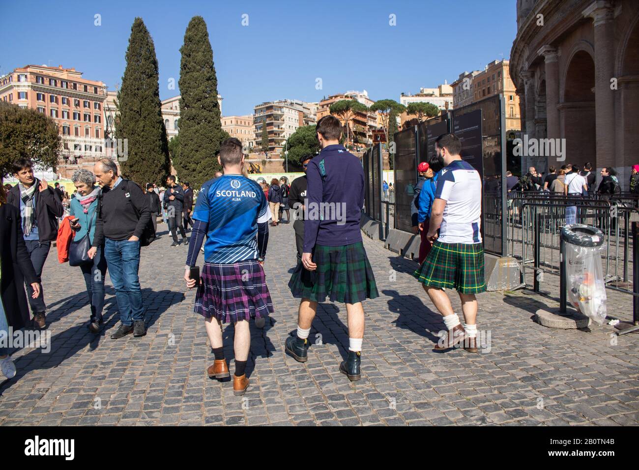 Scottish Rugby Supporter In Traditional High Resolution Stock Photography And Images Alamy