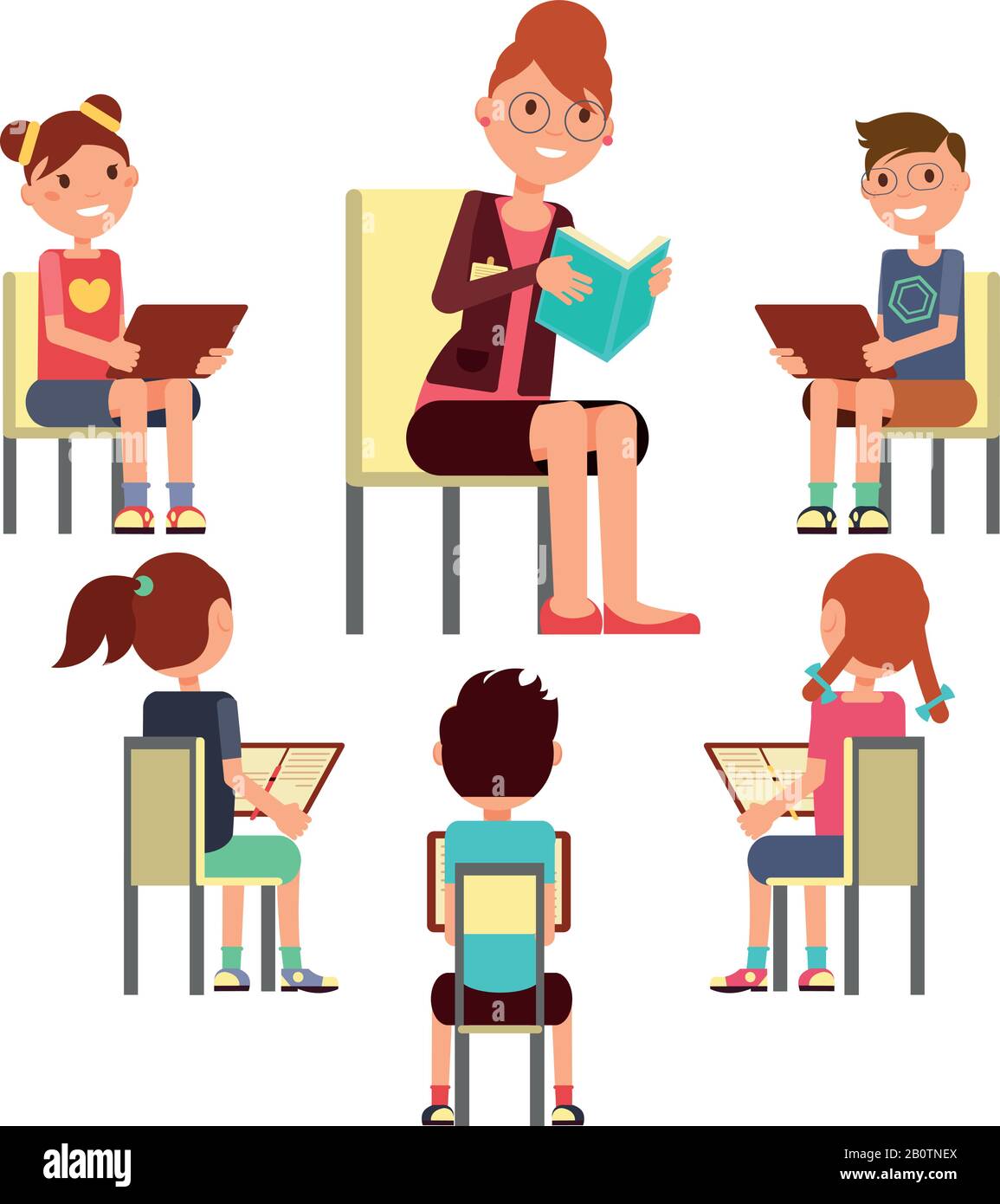 Teacher Reading With Student Clipart Girl