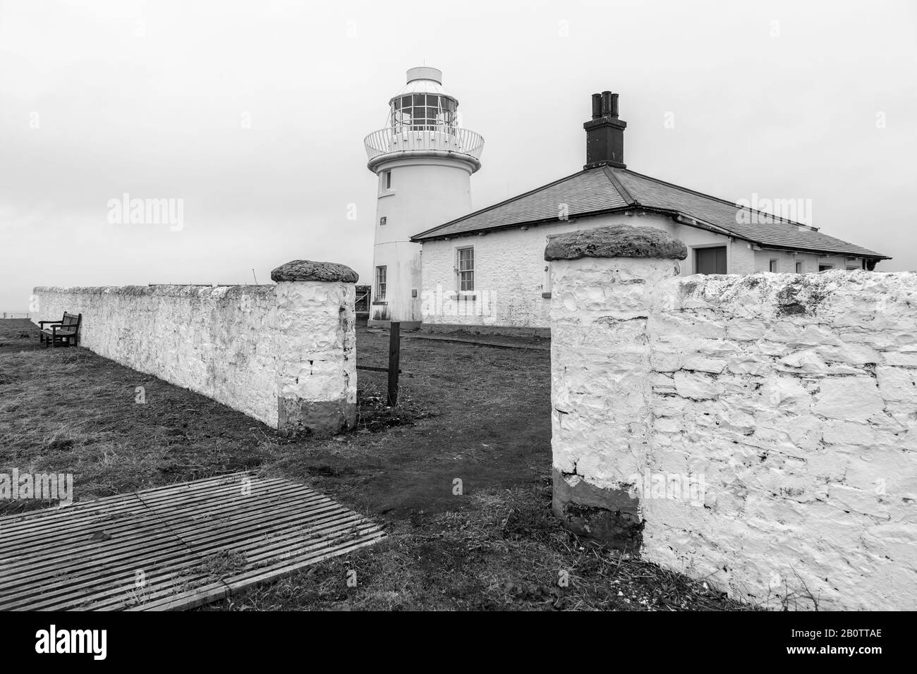 Inner Farne Island Lighthouse Northumberland Stock Photo