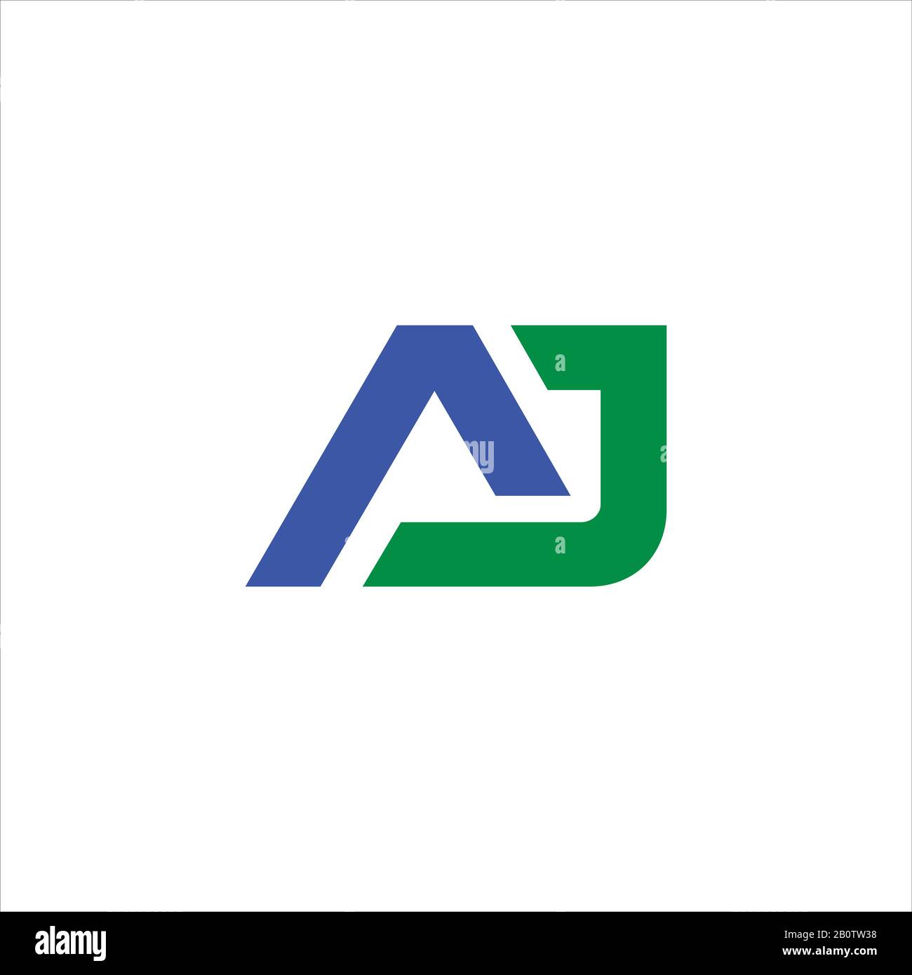 Initial letter aj or ja logo design template Stock Vector Image & Art ...