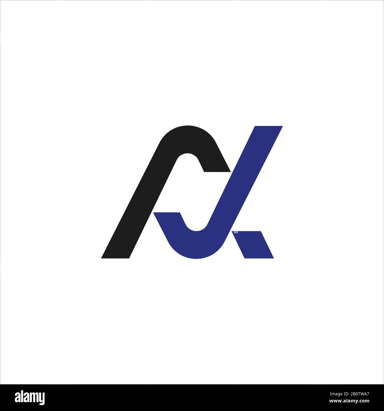Initial letter aj or ja logo design template Stock Vector Image & Art ...