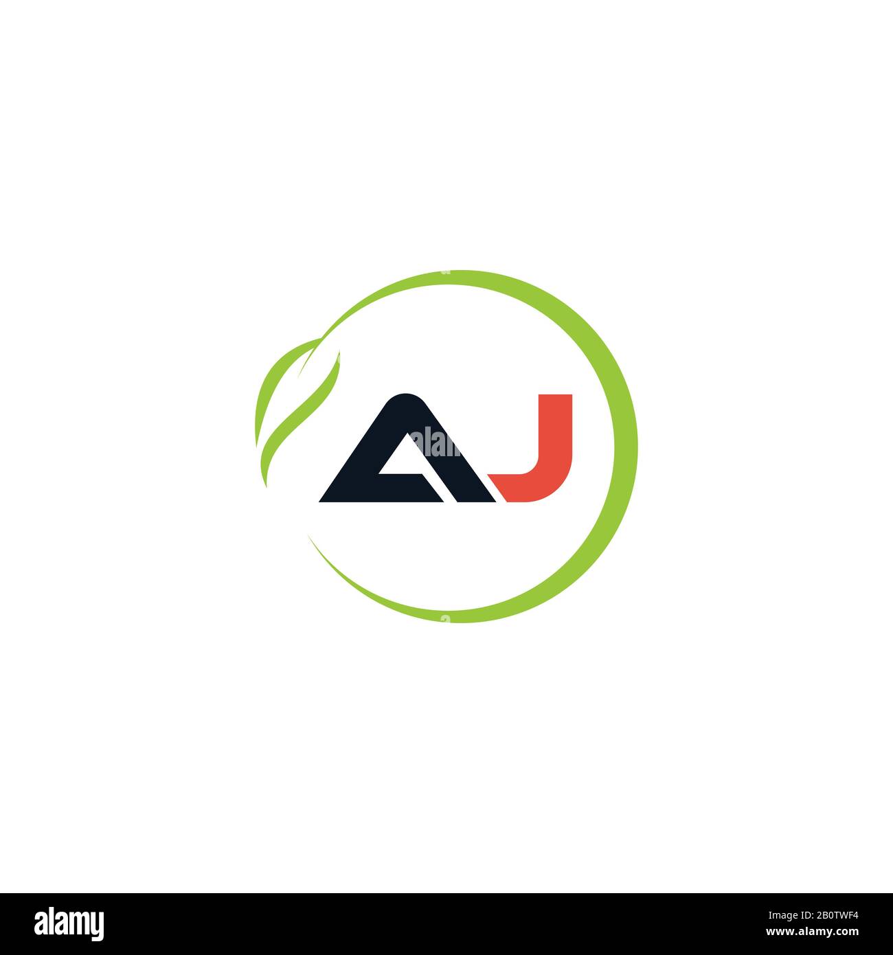 Initial letter aj or ja logo design template Stock Vector Image & Art ...