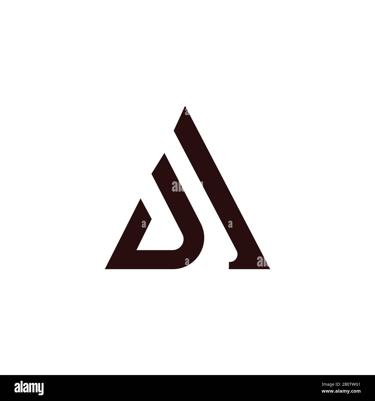 Initial letter aj or ja logo design template Stock Vector Image & Art ...