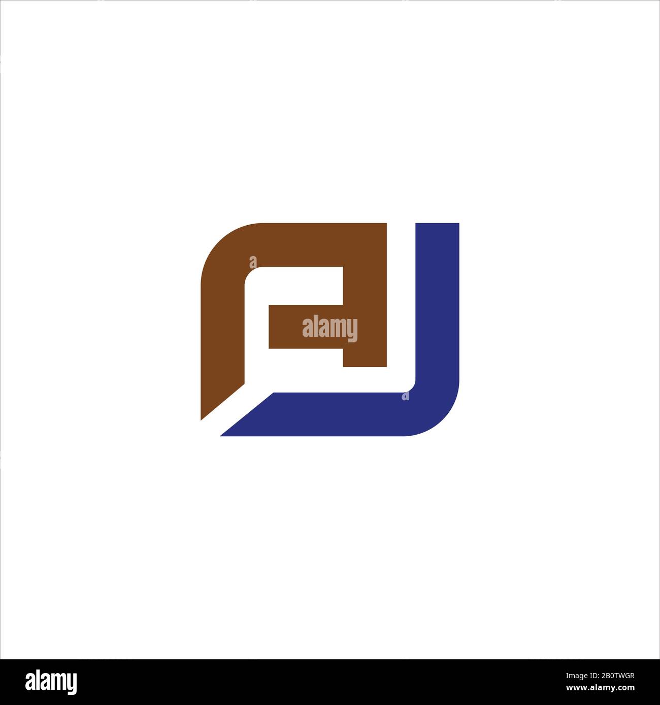 Initial letter aj or ja logo design template Stock Vector Image & Art ...