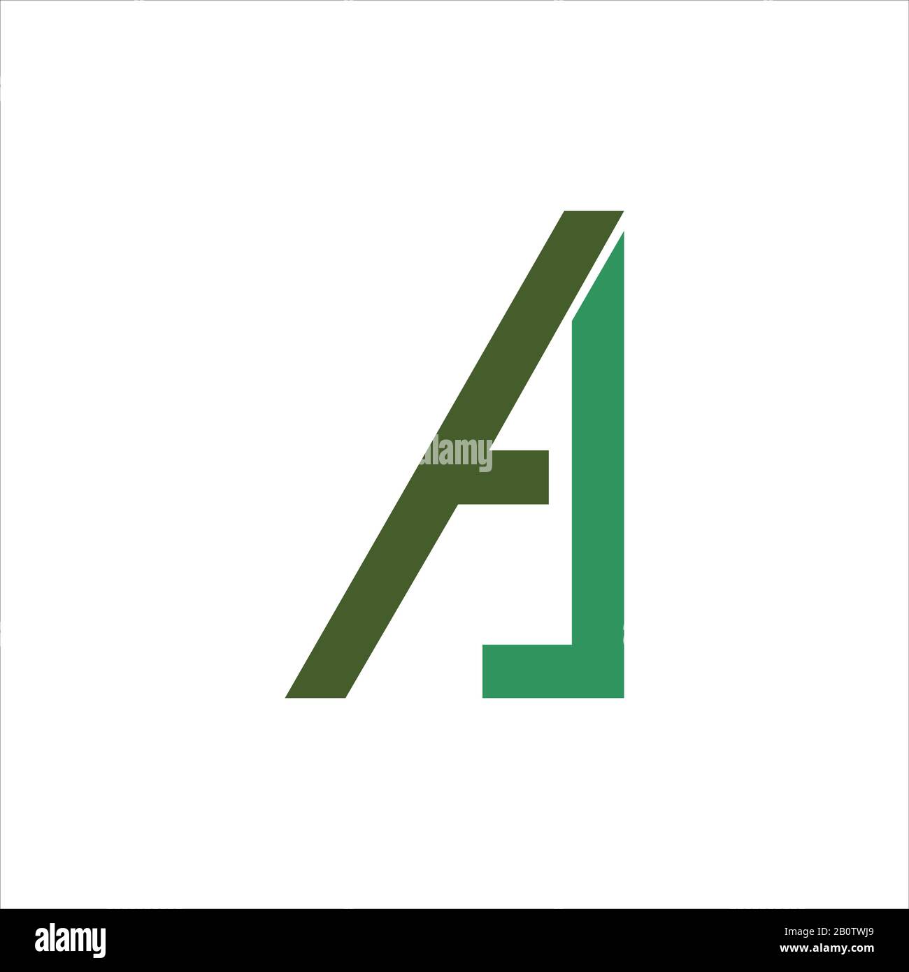 Initial letter aj or ja logo design template Stock Vector Image & Art ...