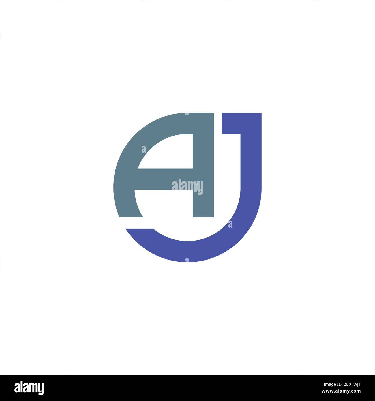 Initial letter aj or ja logo design template Stock Vector Image & Art ...