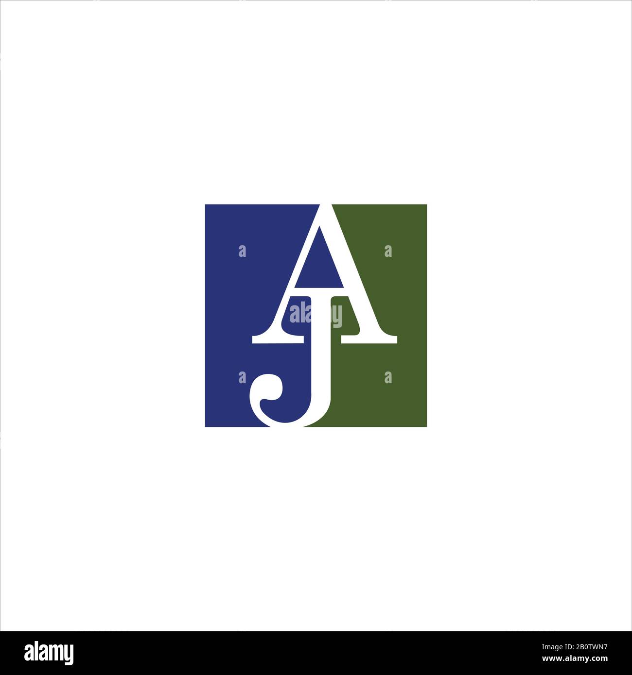 Initial letter aj or ja logo design template Stock Vector Image & Art ...