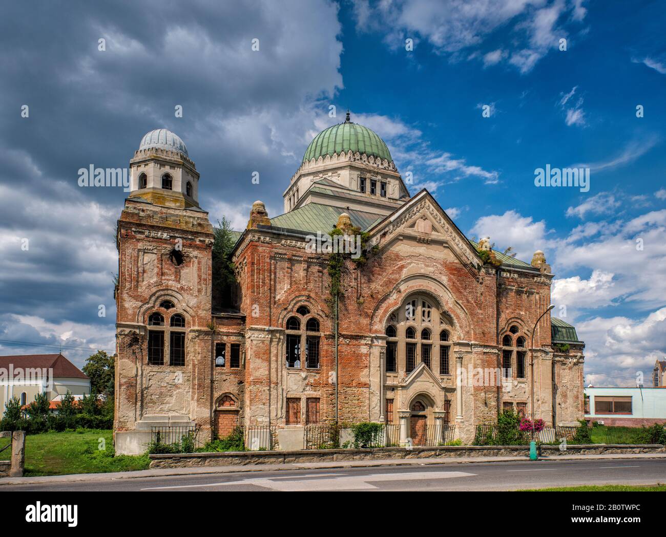 Ruined synagogue in Lucenec, Banska Bystrica Region, Slovakia 