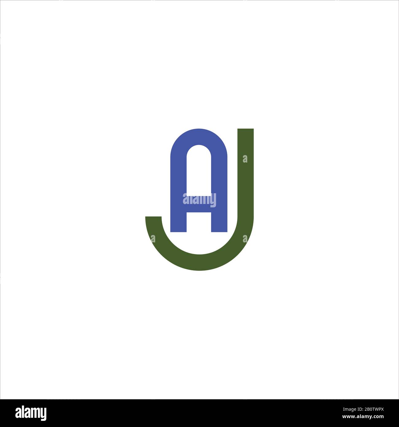Initial letter aj or ja logo design template Stock Vector Image & Art ...