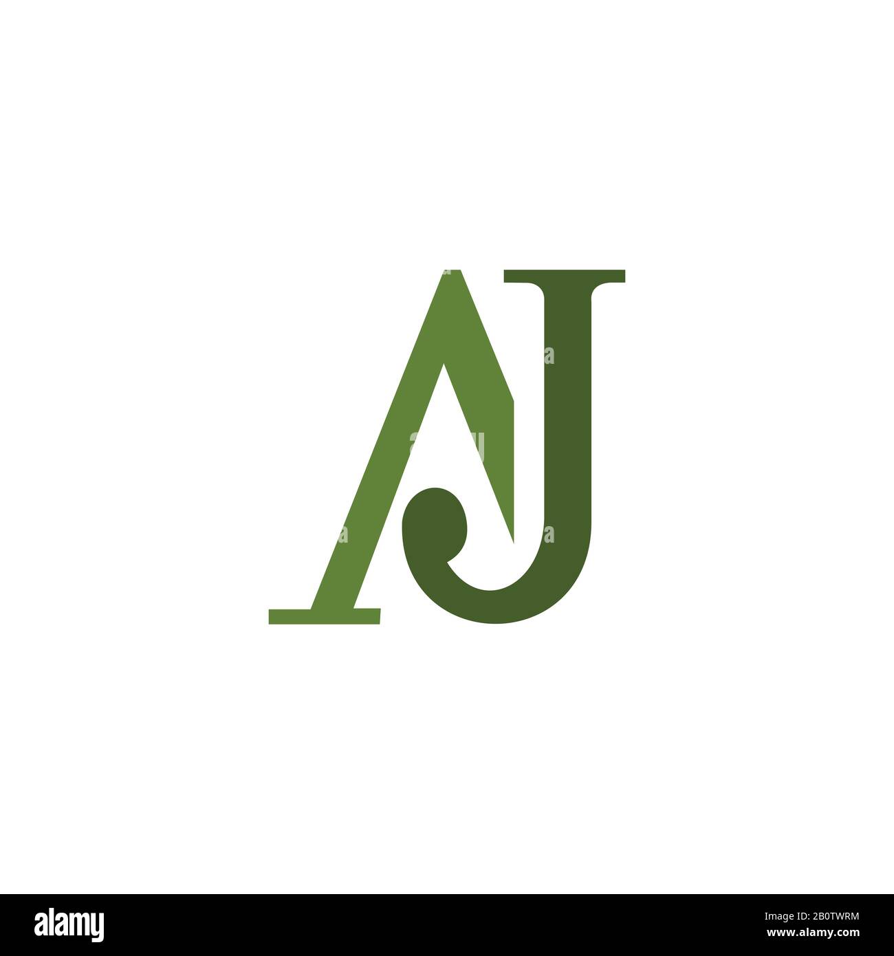Initial letter aj or ja logo design template Stock Vector Image & Art ...