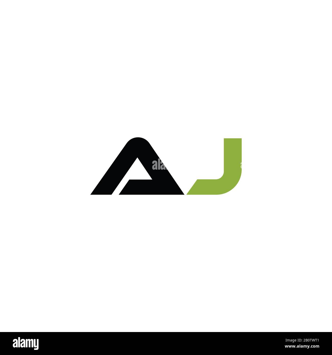 Initial letter aj or ja logo design template Stock Vector Image & Art ...