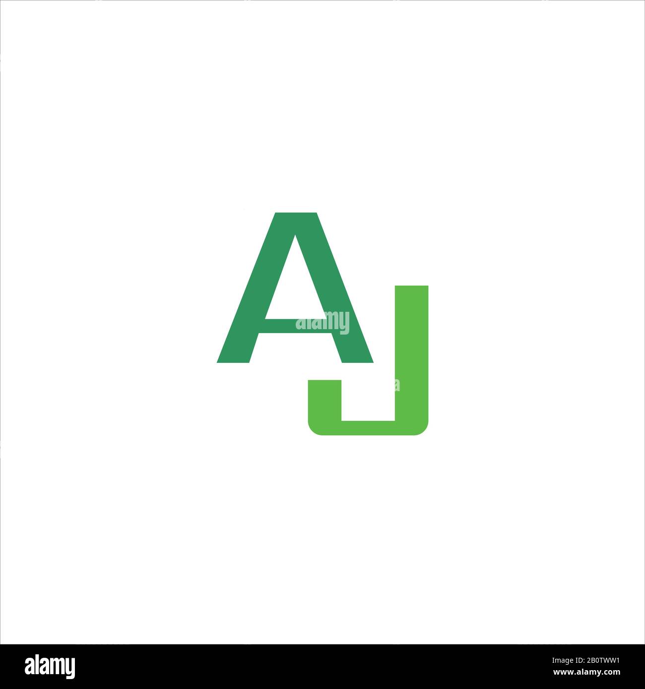 Initial letter aj or ja logo design template Stock Vector Image & Art ...