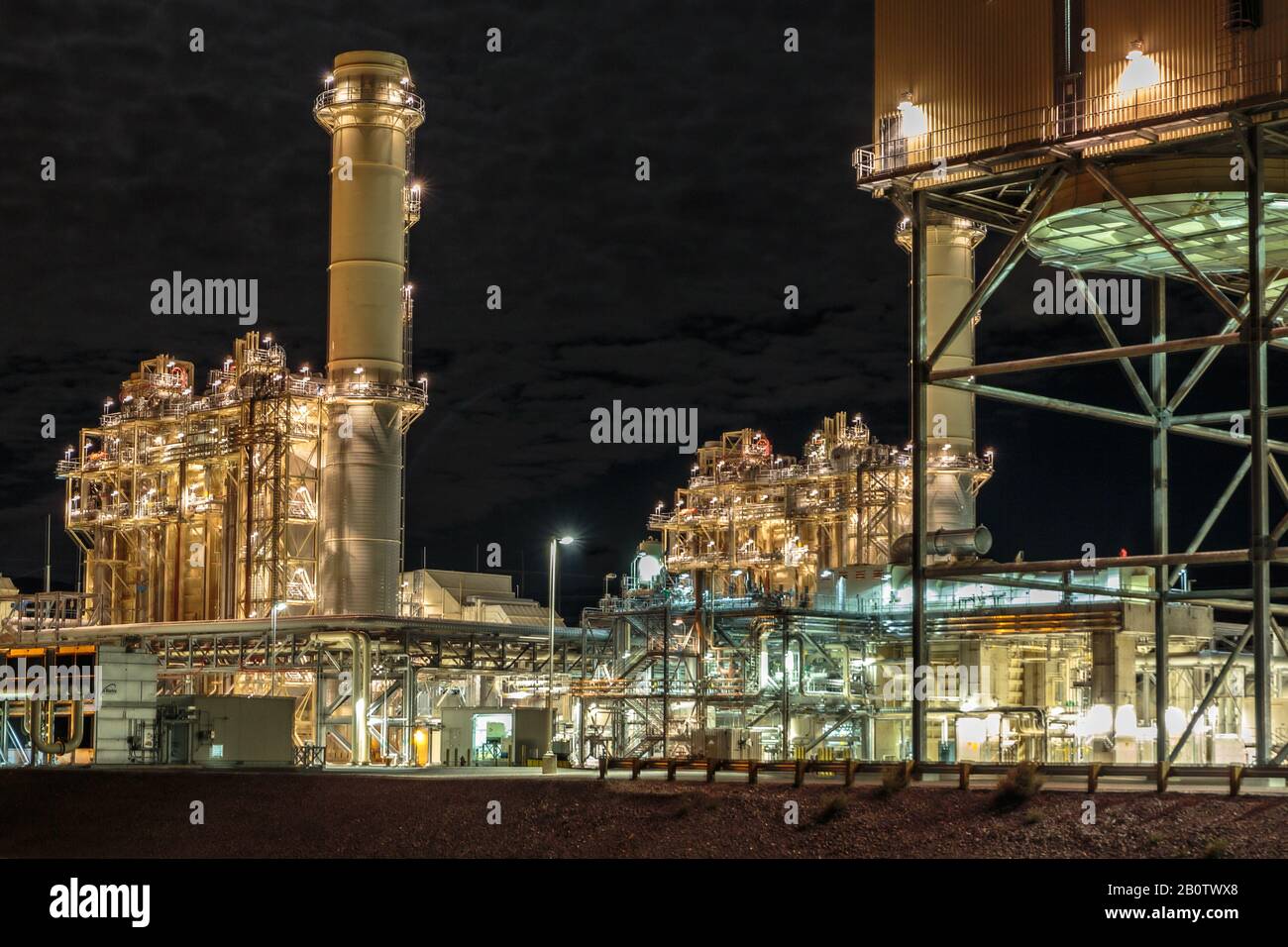 Harry Allen Power Plant Southern Nevada Stock Photo