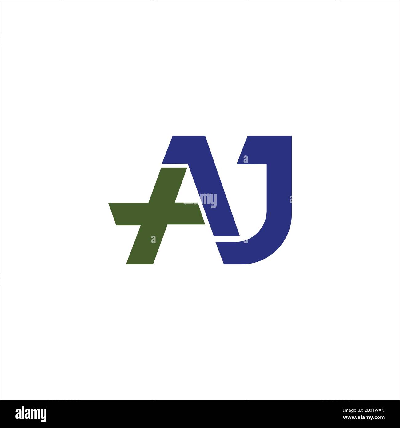 Initial letter aj or ja logo design template Stock Vector Image & Art ...