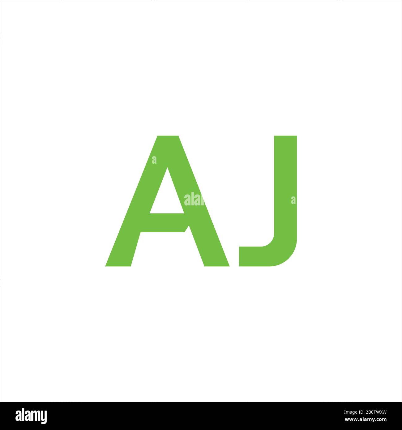 Initial letter aj or ja logo design template Stock Vector Image & Art ...